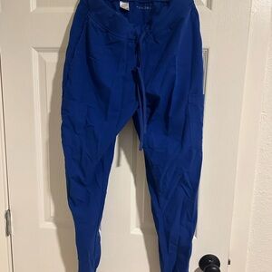 Mandala Galaxy Blue Jogger Scrub Pants Small-Regular